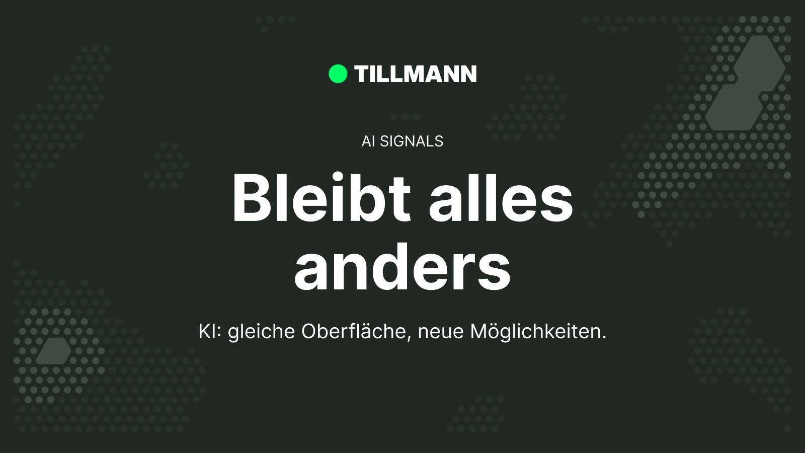 Bleibt alles anders