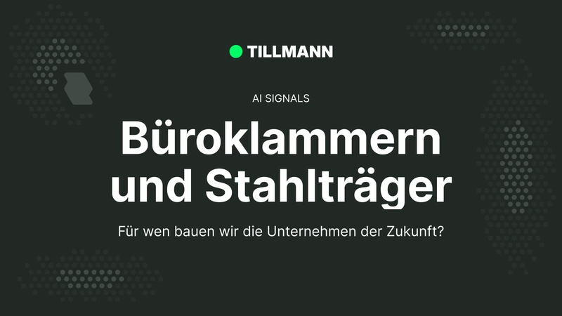 Büroklammern und Stahlträger