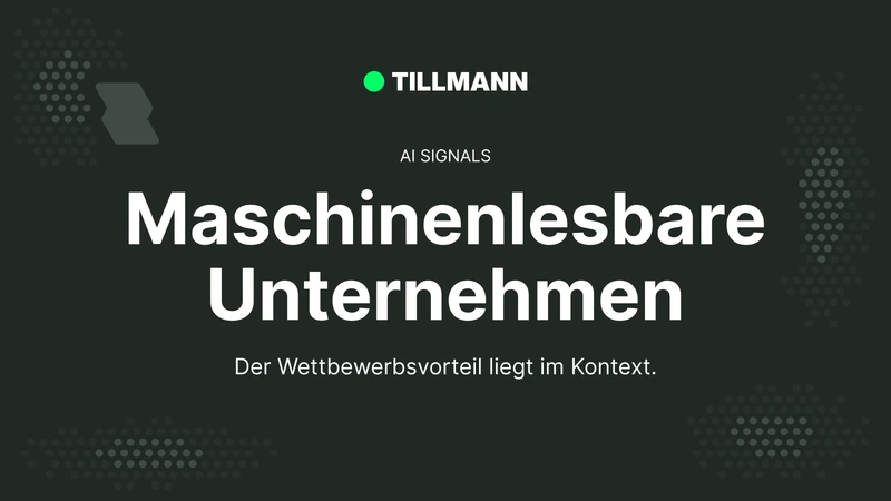 Maschinenlesbare Unternehmen