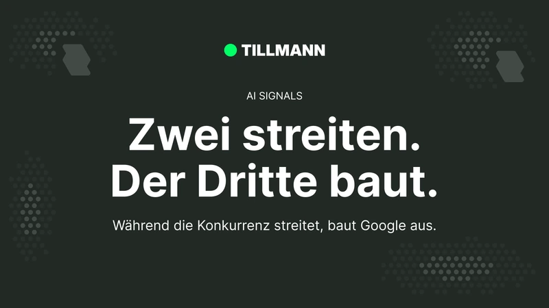 Zwei streiten. Der Dritte baut.